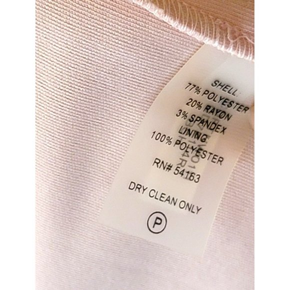 Calvin Klein Pale Pink Dress Cold Shoulder Bodycon Sheath Woman's Size 6 VR601 - Picture 14 of 14